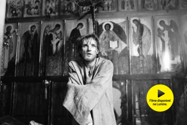 Cena do filme "Andrei Rublev", de Andrei Tarkovski.