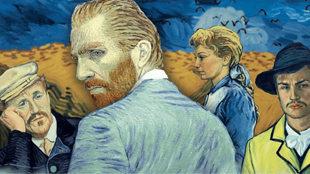 Montagem com imagens e personagens do filme "Com Amor, Van Gogh", Lumine TV