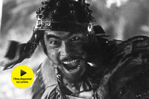 Toshio Mifune em cena do filme "Os sete samurais", de Akira Kurosawa