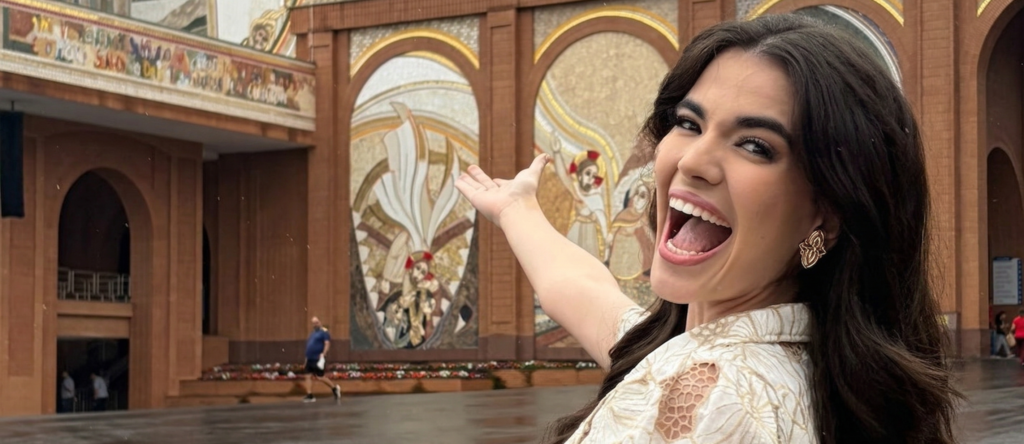 Miss Brasil 2025 visita Santuário em Aparecida a convite da Lumine